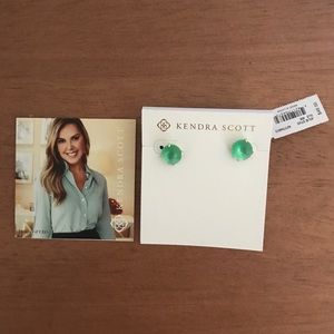 Kendra Scott jade post earrings